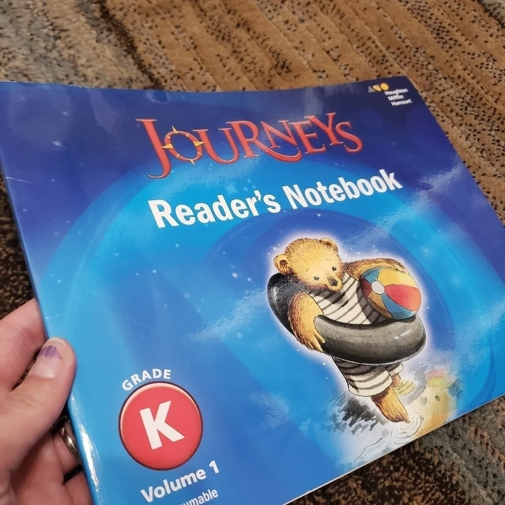 Harcourt journeys readers notebook grade kindergarten volume 1 never used